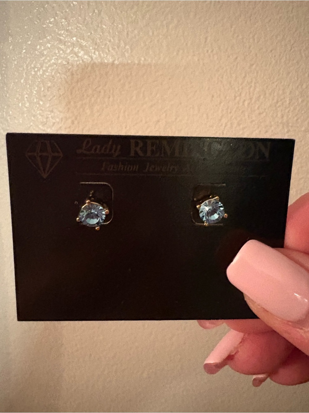 Remington Sky Blue Crystal Stud Earrings
